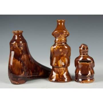 Rockingham & Toby Flasks and Bank