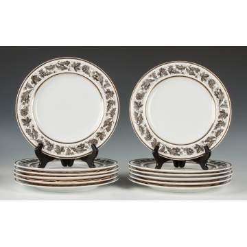 Set of 12 Spode Copeland Plates, Retail by Tiffany & Co. Plates