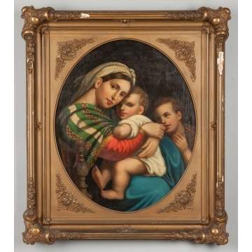 After Raphael's "Madonna Della Seggiola"