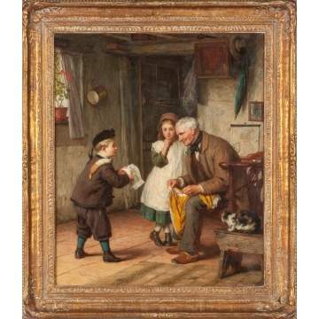 James Clarke Waite (English, 1832-1921) Genre scene