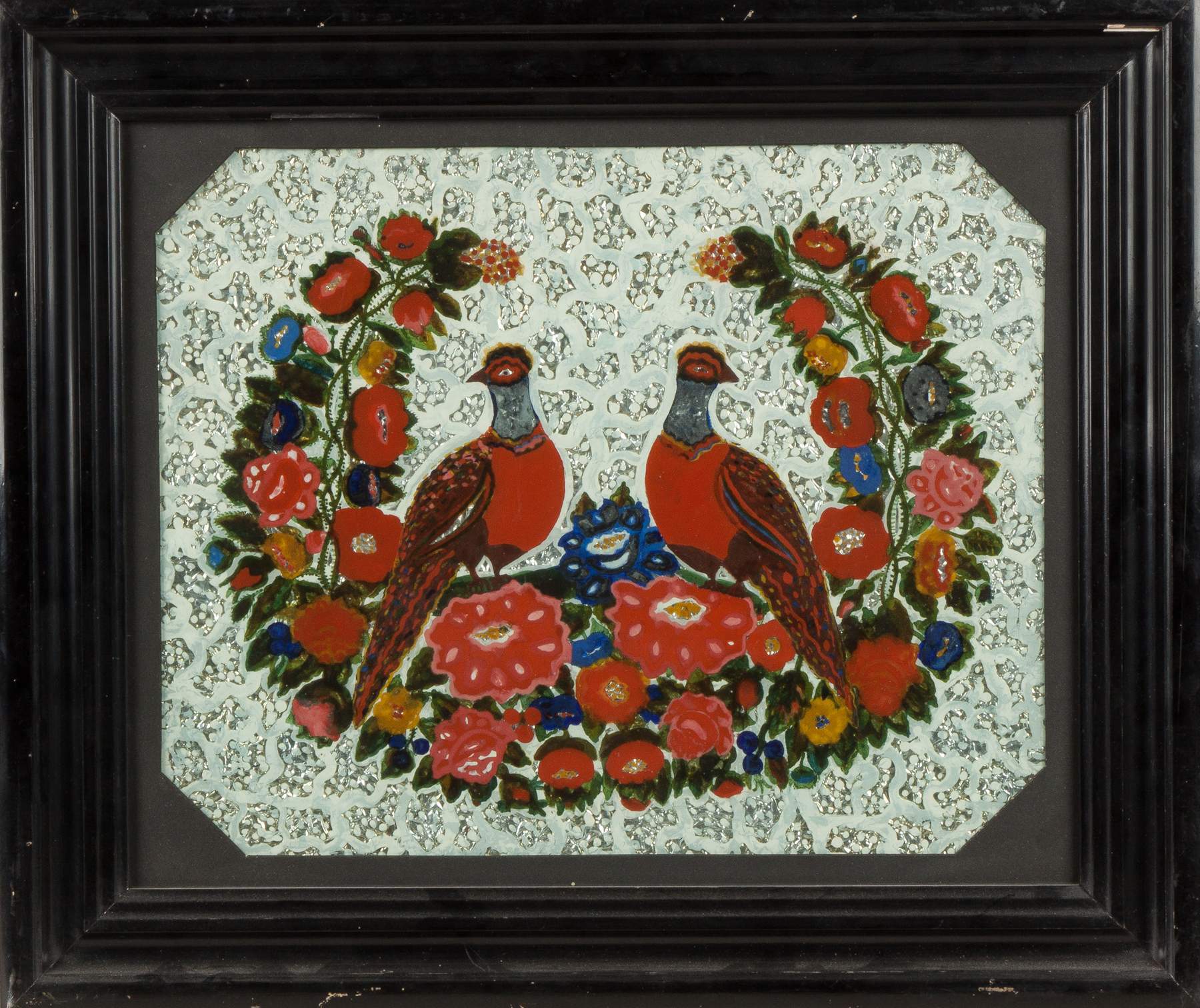 Three Victorian Tinsel Paintings Cottone Auctions