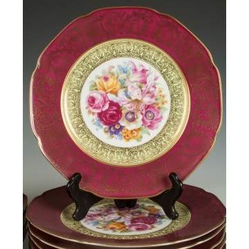 Set of 12 Bavarian Tirschenreuth Dinner Plates