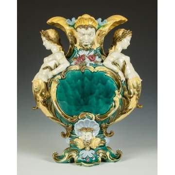 German Majolica Vase