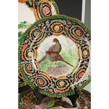Copeland Spode Turkey Platter with 12 Dinner Plates