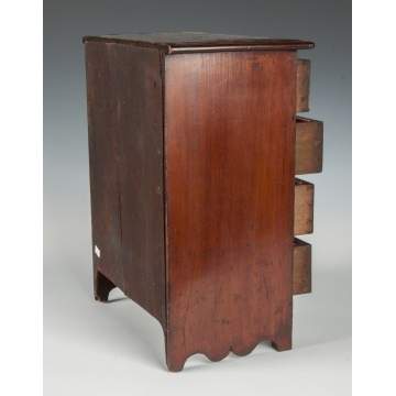 Miniature Mahogany Chest of Drawers