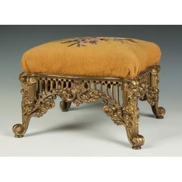 Cast Brass Foot Stool