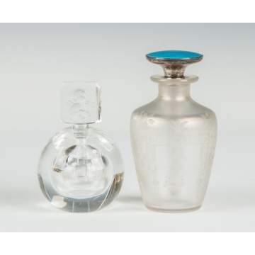 Two Steuben Cologne Bottles