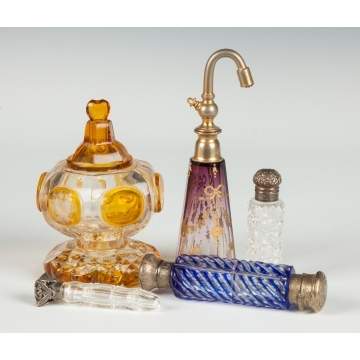 Group of Colognes and Scent Bottles