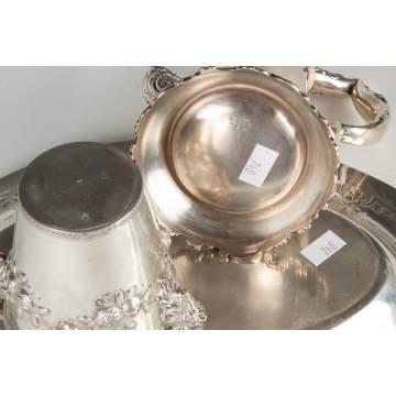 Sterling Silver Cup, Tray & Chocolate Pot