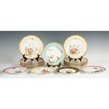Two Sets of Limoges Plates, Haviland & Co.