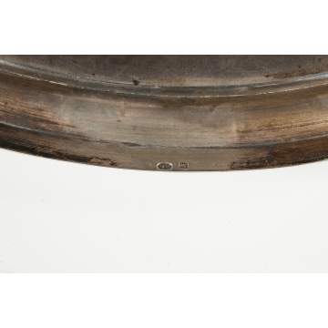 Sterling Silver Oval Serving Tray & Basket