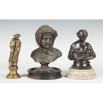 Bronze Sculptures & Inkwell