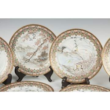 Japanese Hand Painted Porcelain Plates