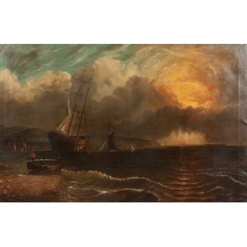 Seascape with Luminous Sky