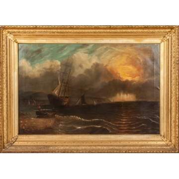 Seascape with Luminous Sky