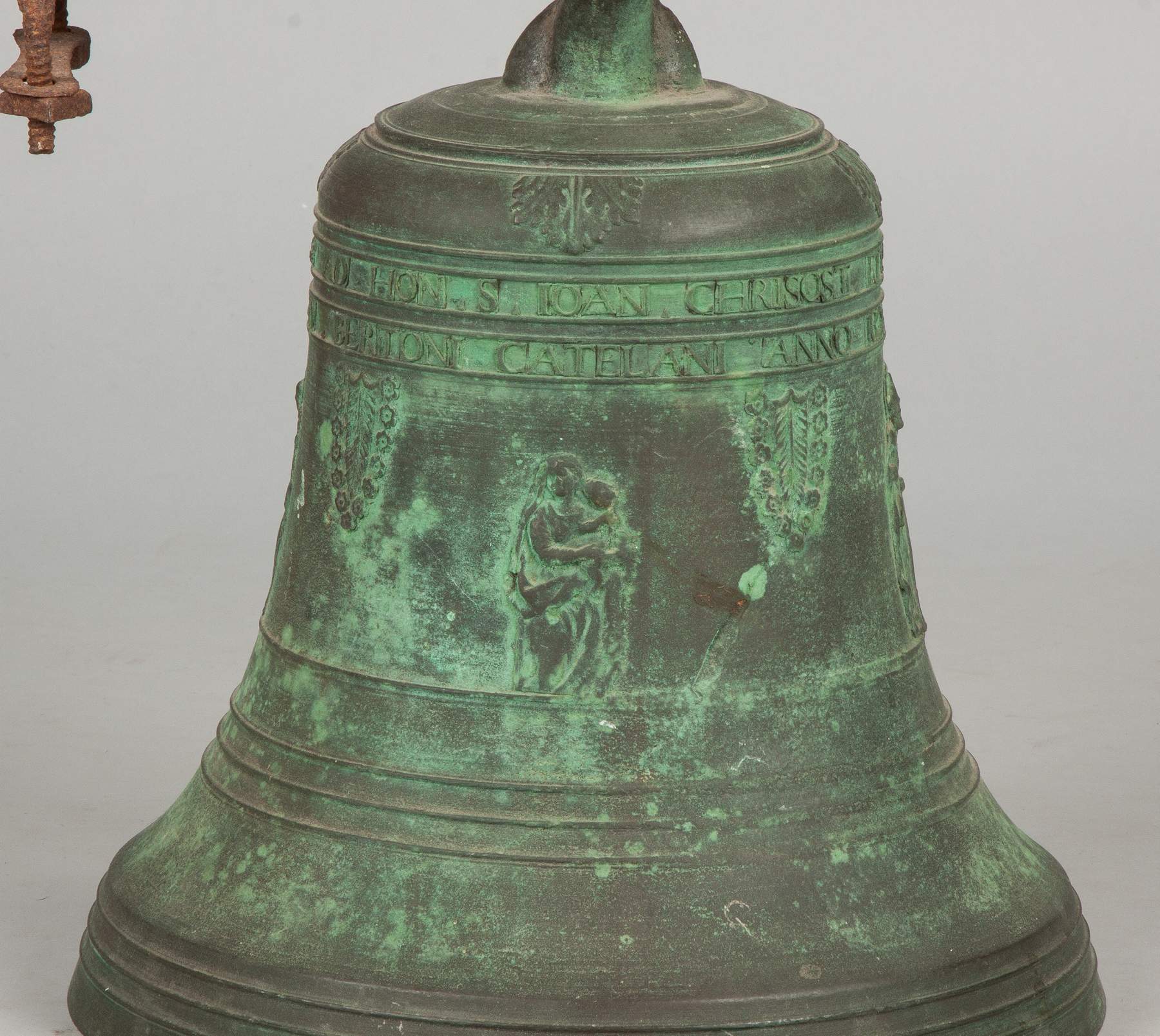 Early Italian Bell with Relief Figures, by Vincenzo Barborini Cottone
