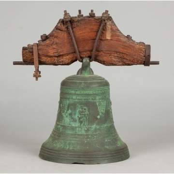 Early Italian Bell with Relief Figures, by Vincenzo Barborini