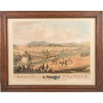 Rare National Guard 7th Regiment NYSM Hand Colored Print