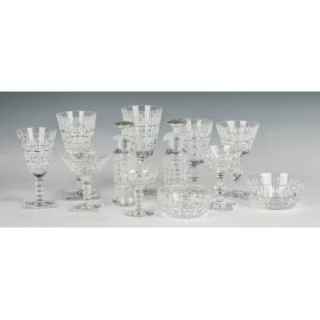 Large Group of Hawkes Cut Glassware