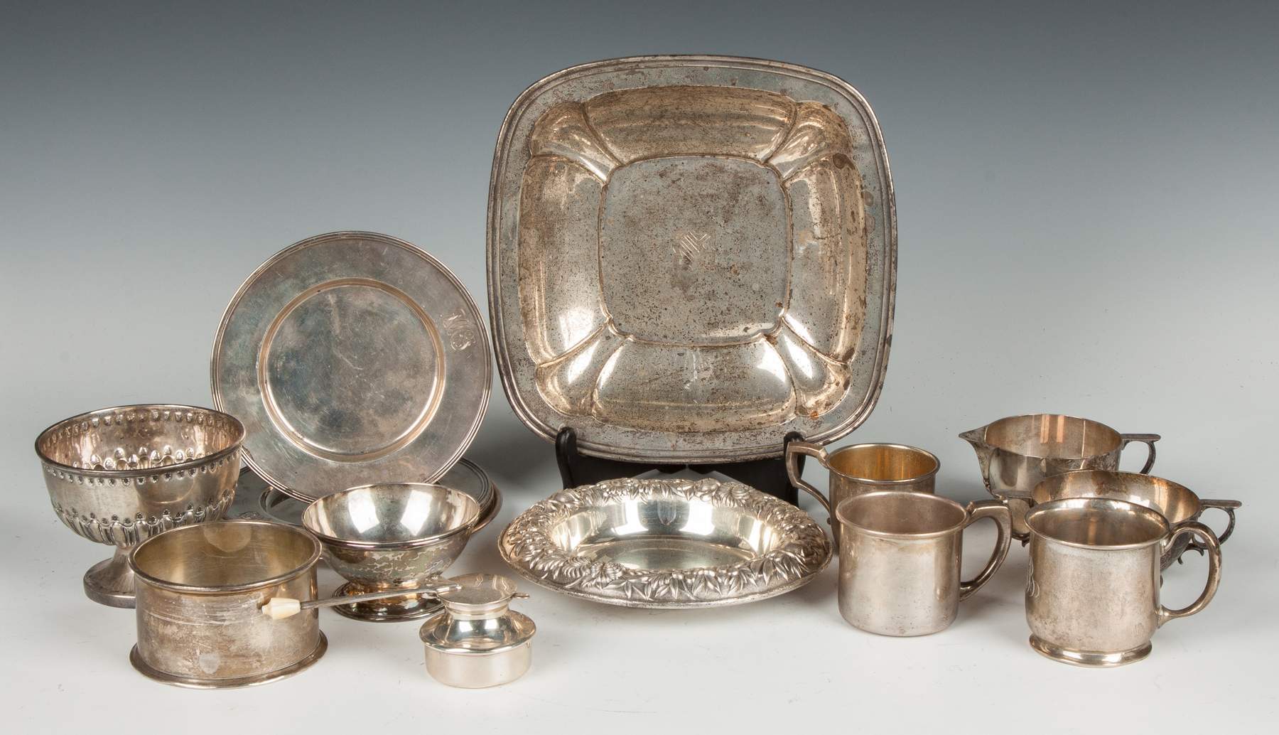 Group of Sterling Silver Tableware Cottone Auctions
