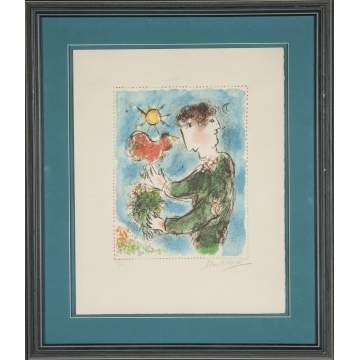 Marc Chagall (Russian, 1887-1985) "Day Break"