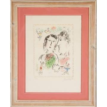 Marc Chagall (Russian, 1887-1985) "Engagement at the Circus"