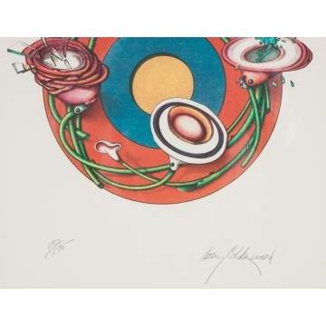 Kathy Calderwood (Rochester, NY) Lithograph & Gray Morrow Painting