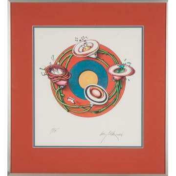 Kathy Calderwood (Rochester, NY) Lithograph & Gray Morrow Painting