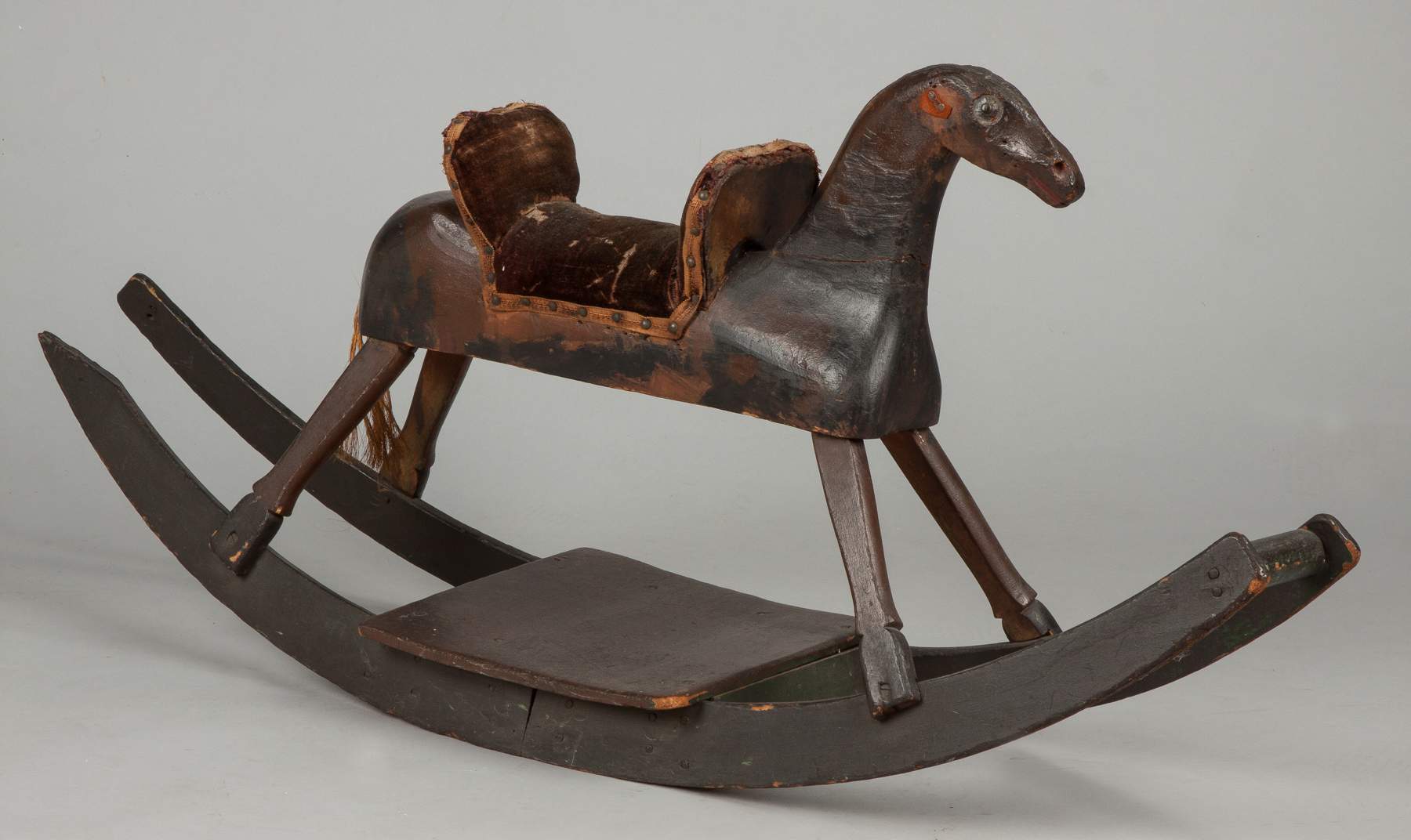 Carved & Painted Folk Art Rocking Horse Cottone Auctions