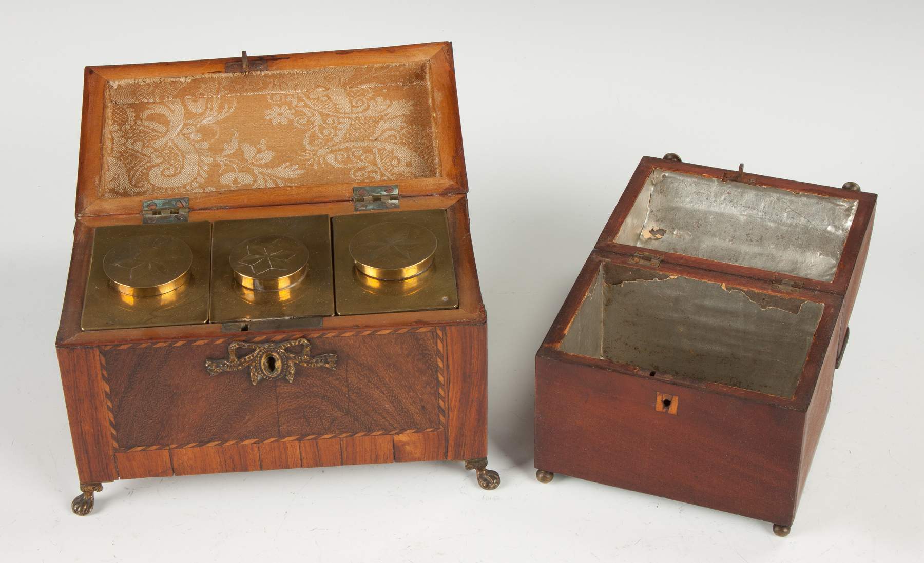 Two Mahogany Tea Caddies Cottone Auctions