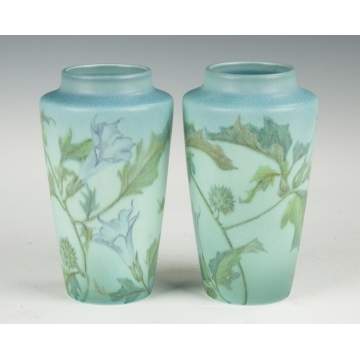 Pair of Rookwood Vellum Glazed Vases