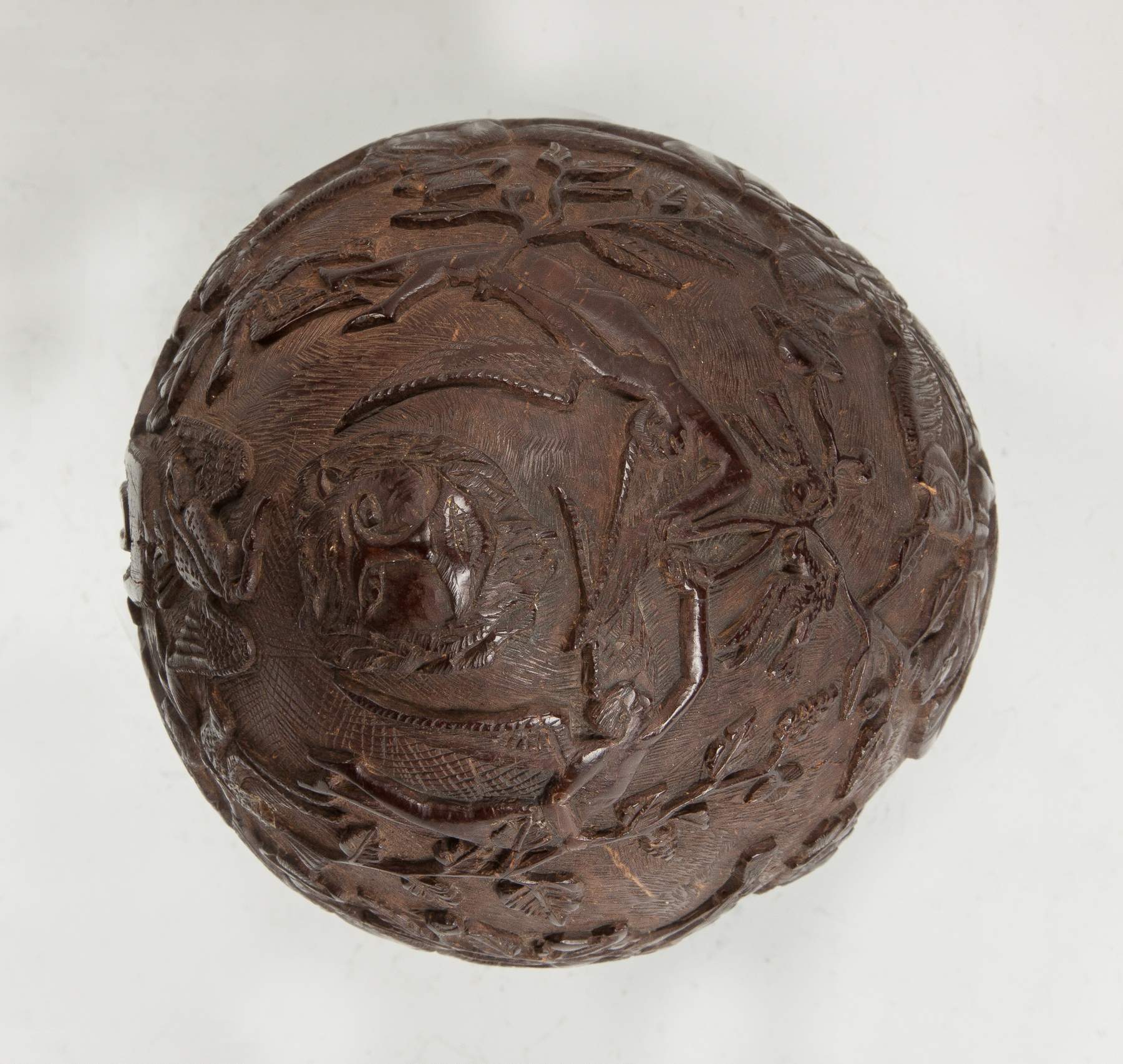 Unusual Carved Coconut Shell Bank Cottone Auctions