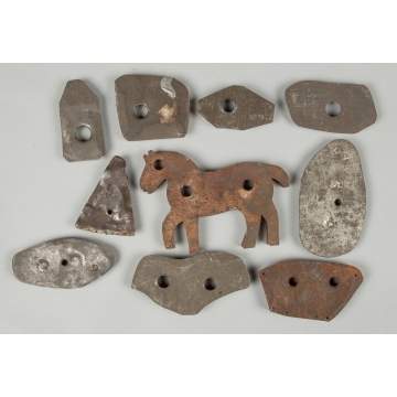 Group of Ten Tin Cookie Cutters