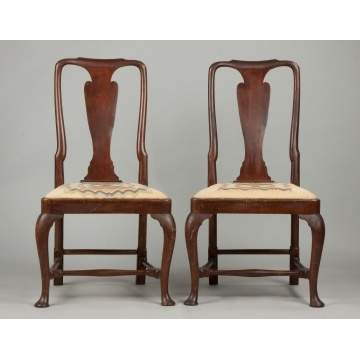 Pair of Queen Anne Side Chairs