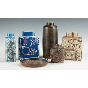 Royal Copenhagen Stoneware & Swedish Vase