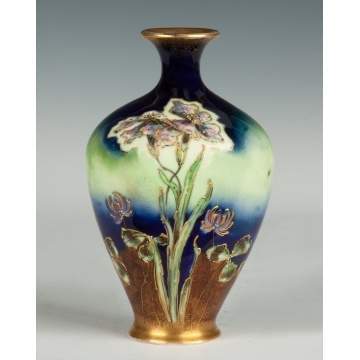 Turn Teplitz, Bohemian, Art Nouveau Porcelain Vase
