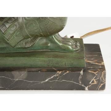 Pierre Le Faguays (French, 1892-1962) Art Deco Patinaed Metal Sculpture