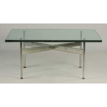 Chrome & Plate Glass Coffee Table