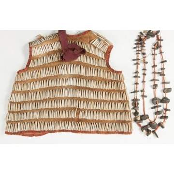 Native American Child's Vest & Two Necklaces