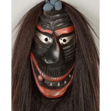 Iroquois Carved & Painted False Face Mask
