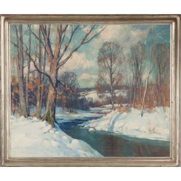 Emile A. Gruppe (American, 1896-1978) Winter Stream