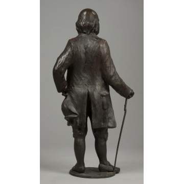 Dexter Benedict (American) Benjamin Franklin, Cast Bronze