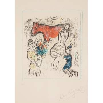 Marc Chagall (Russian, 1887-1985) "The Little Red Horse," Le petit Cheval rouge" (M.742)