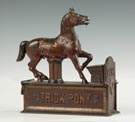 Trick Pony Cast Iron Mechanical Bank