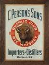 Vintage Tin Litho Advertising Sign, C. Person's Sons