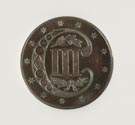 1864 Silver Three Cent
