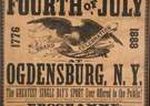 Fourth of July, 1888, Ogdensburg, NY, Broadside