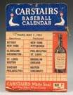 Vintage Carstairs Baseball Calendar