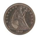 1842 Seated Liberty One Dollar
