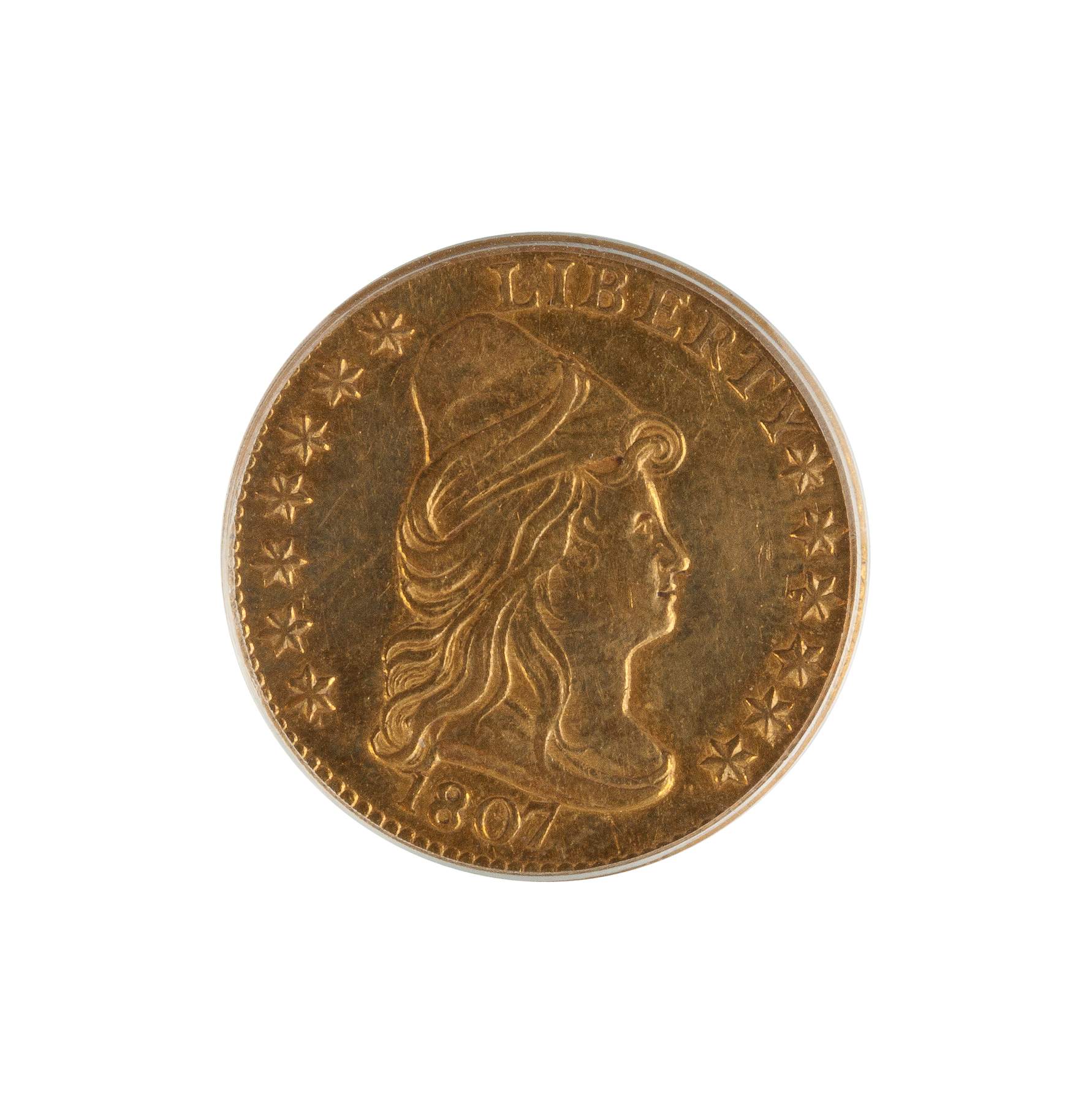 1807 Two Dollar Fifty Cent Draped Bust Gold Coin Cottone Auctions